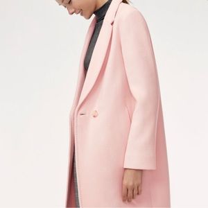 Light pink Aritzia Stedman coat
